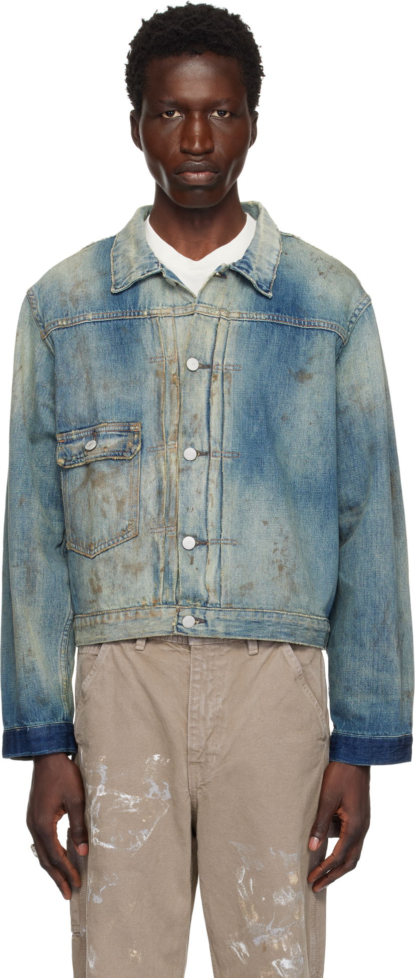 Jakna Enfants Riches Déprimés Enfants Riches Déprimés Type VII Denim Jacket Modra | 030-481