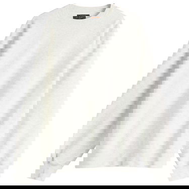 Pulover BEAMS Beams Plus Crew Sweatshirt, Size Large Bela | 3813-0191-103-12, 0