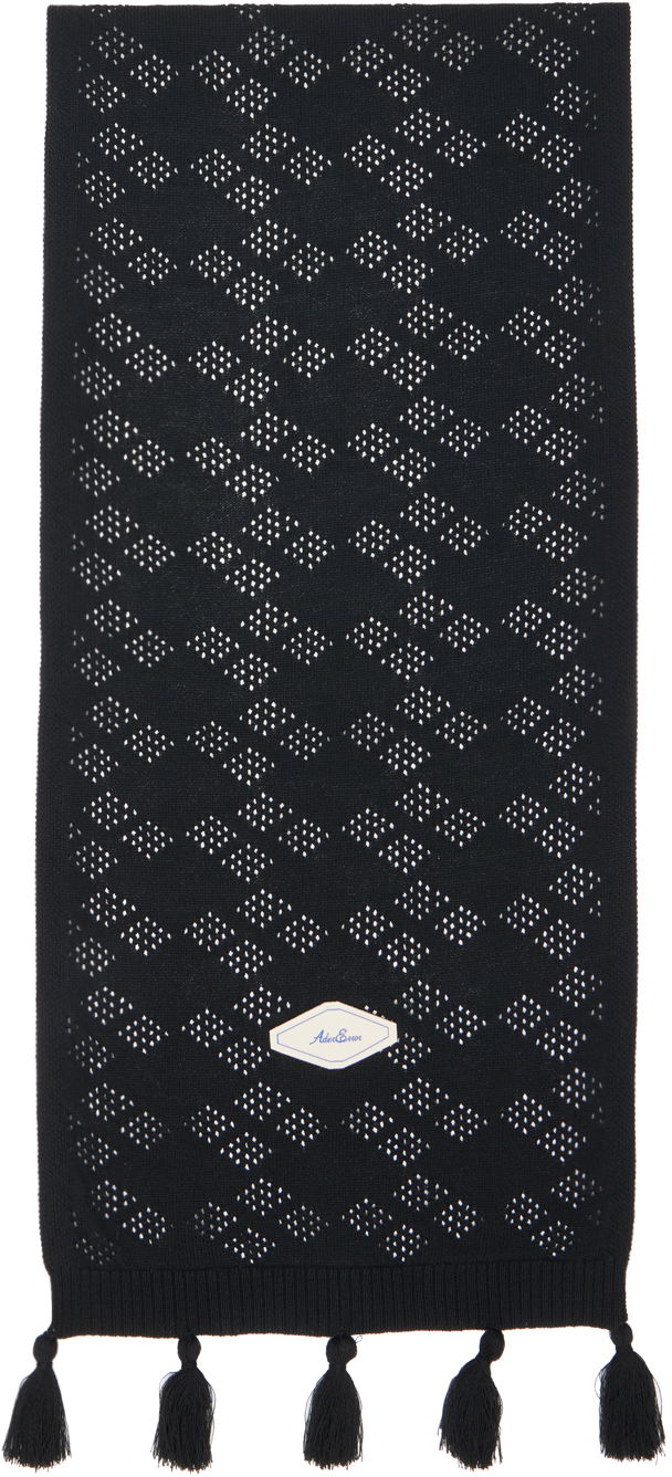 Šala ADER ERROR Knitted Scarf with Tassels Črna | BMADSSAC0402BK, 0