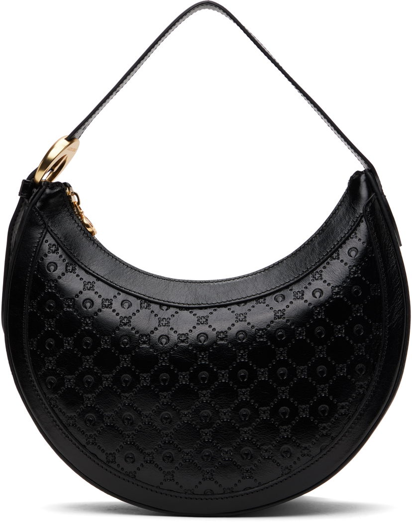Torbica Marine Serre Marine Serre Moonogram Embossed Leather Eclips Bag Črna | WBA020A CLEA0051