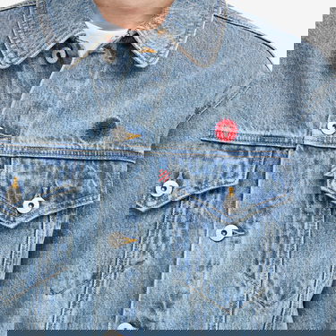 Jakna BBC IceCream ICECREAM Check Lined Denim Trucker Jacket, Size Large Modra | IC24411-BLU, 5