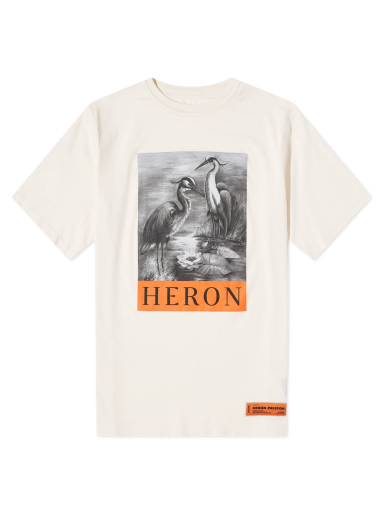 Majica HERON PRESTON Oversized Tee Bela | HMAA026C99JER0010110