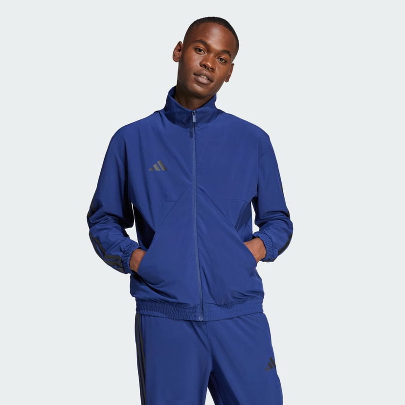 Vetrovka adidas Performance Woven Track Jacket Modra | JC6668