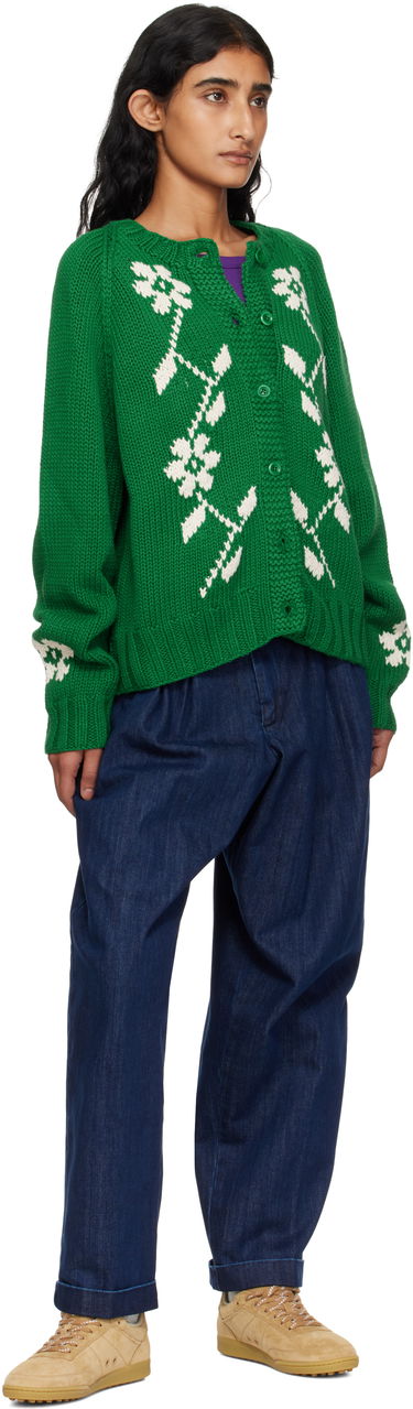 Pleteni pulover YMC YMC Atomic Knit Cardigan Zelena | Q8YMD, 3