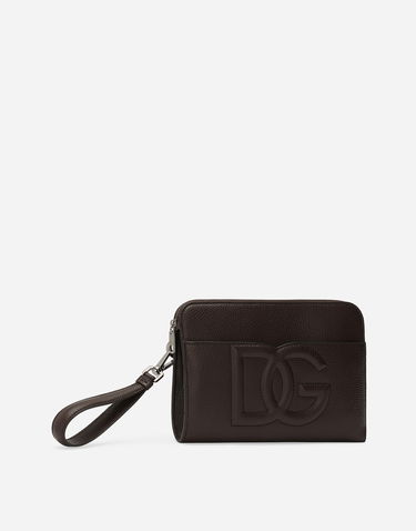 Denarnica Dolce & Gabbana Deerskin Clutch with Wrist Strap Rjava | BM2338A803480076, 2