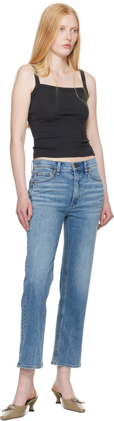 Majica brez rokavov rag & bone Rag & Bone Slub Square Neck Tank Top Črna | WCC25ST010CH10, 3