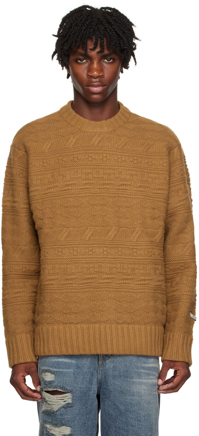 Pleteni pulover ADER ERROR Oversized Knit Sweater Rjava | BMADFWKT0305BG