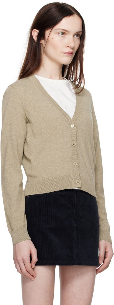 Pleteni pulover A.P.C. Josephine Cropped Cardigan Bež | COEZJ-F22316, 1