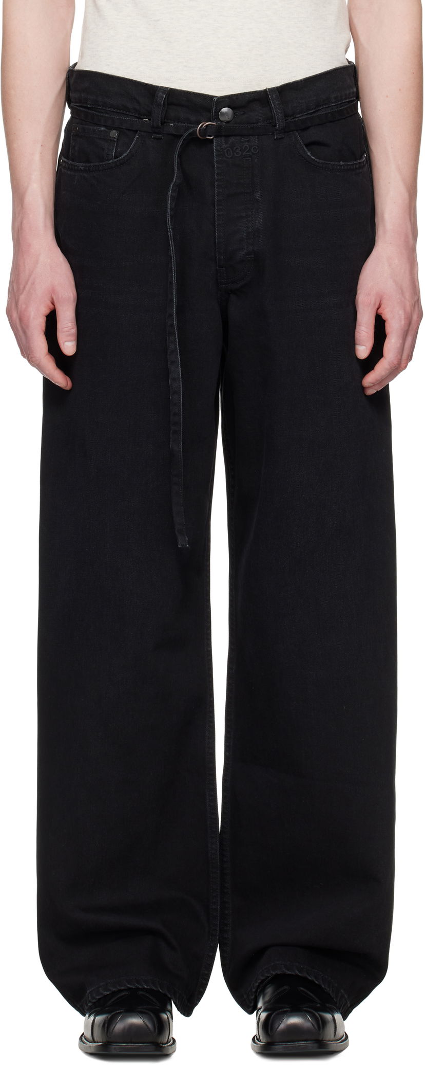 Kavbojke 032C 032c Down To Earth Wide Leg Jeans Črna | S25-URD-1062-050