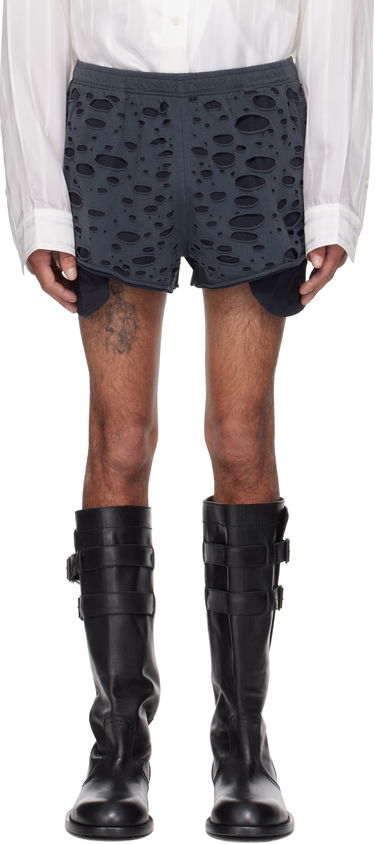 Kratke hlače Acne Studios Acne Studios Distressed Shorts Siva | BE0187-, 0