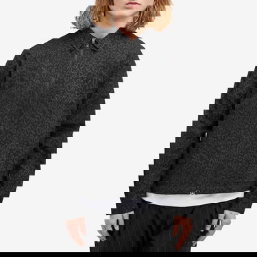 Srajce YMC Bowie Zip-Up Leopard Print Jacket Črna | P5XMK-01, 2