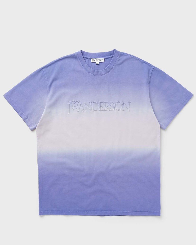 Majica JW Anderson LOGO EMBROIDERY GRADIENT T-SHIRT Modra | JT0238-PG1551-748