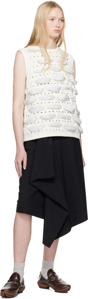 Pleteni pulover ADER ERROR ADER error Knit Vest Bela | BO01SSKT0202WH, 3