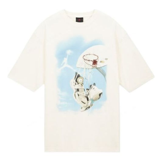Majica Jordan Air Jordan x HTG Crossover Cartoon Print T-Shirt Bela | DJ7977-110