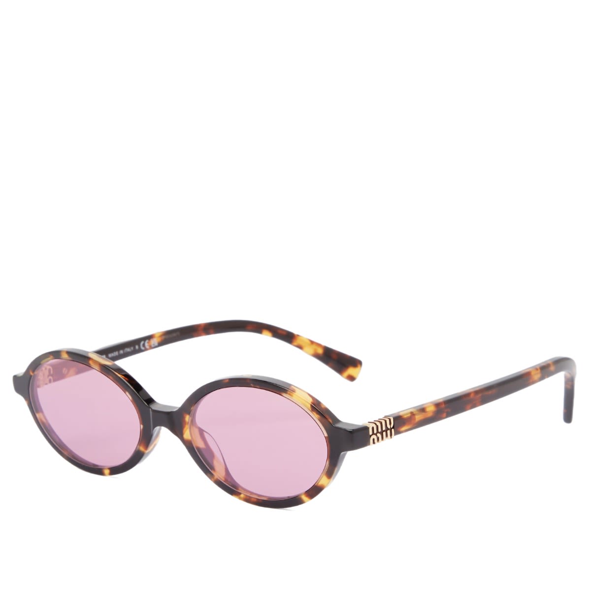 Sončna očala Miu Miu Miu Miu Regard Oval Sunglasses Rjava | 0MU-04ZS-50-VAU50D, 0