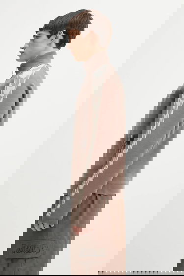 Jakna Puma PUMA x REPRESENT High-Neck Knit Track Jacket with Chevron Stripes Rjava | 632543, 1