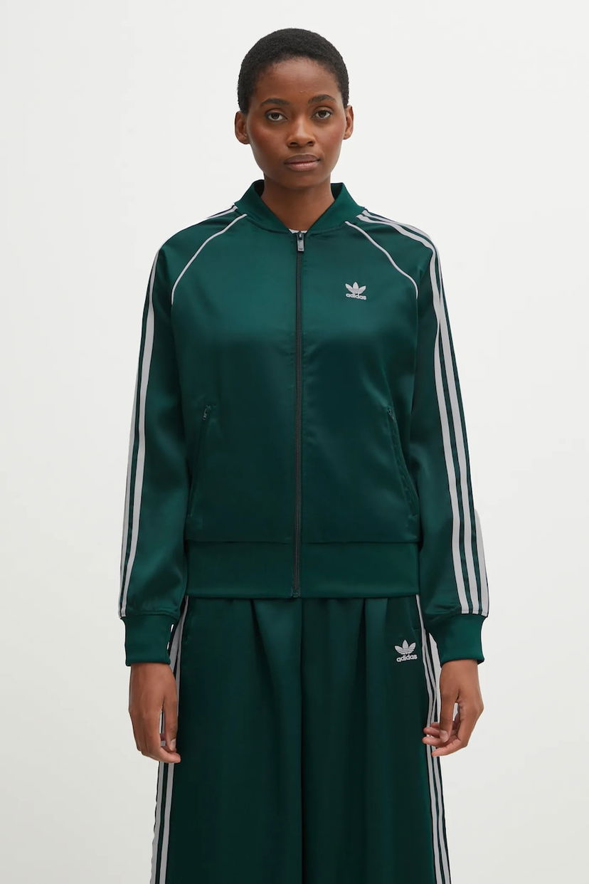 Trenirka adidas Originals Originals SST Satin Track Top Zelena | JZ6732