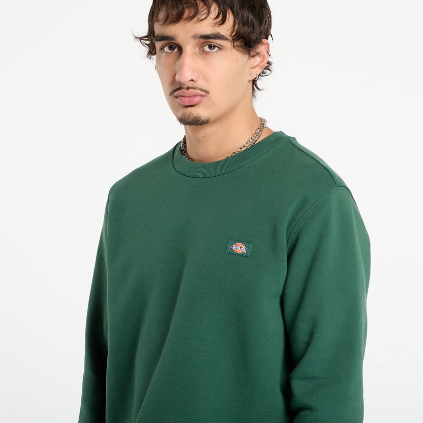 Pulover Dickies Oakport Sweatshirt Zelena | 0A4XCE-PINE-NEEDLE-GRE