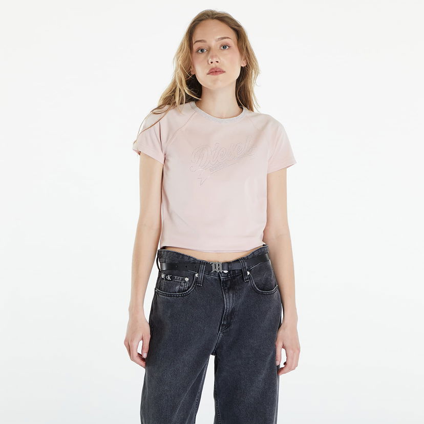 Majica Diesel T-Vincie T-Shirt Rose Smoke Bež | A12982_0KLAI Rose Smoke