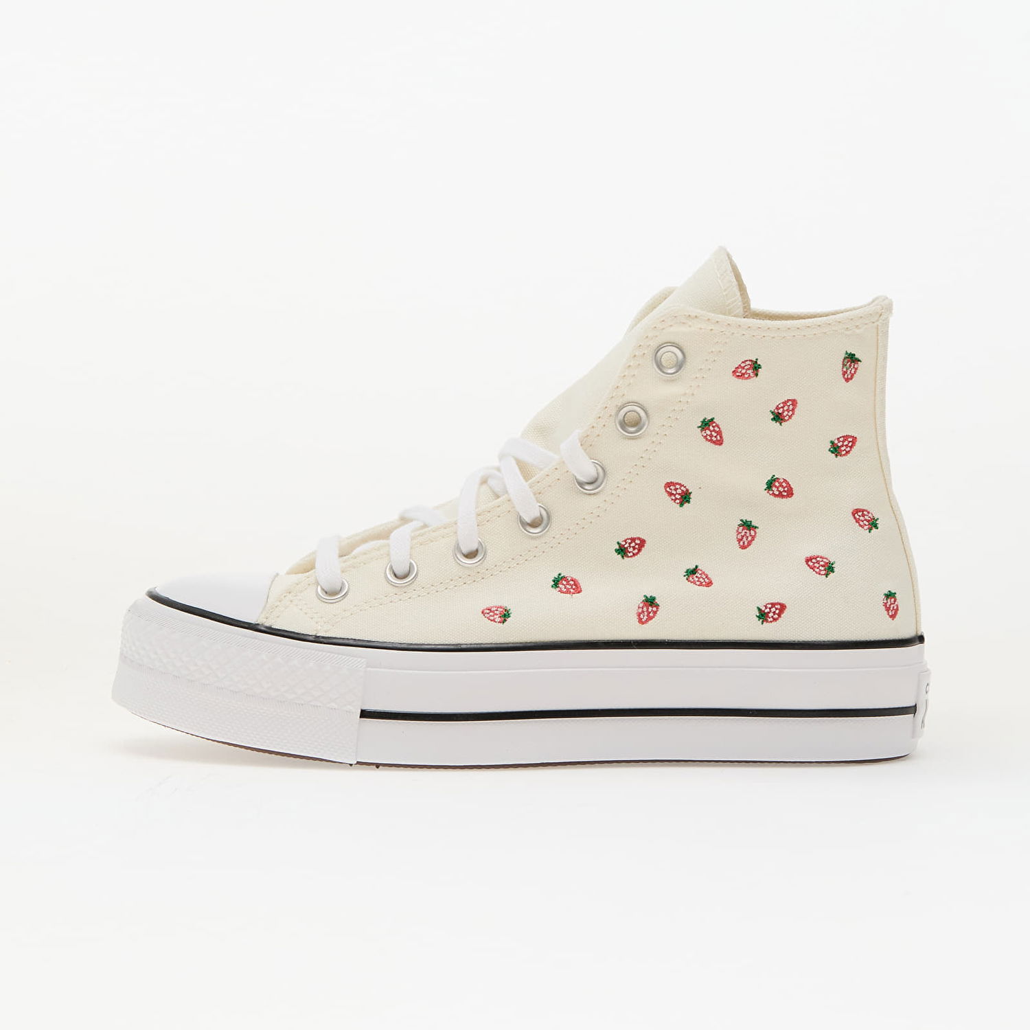 Superge in čevlji Converse Chuck Taylor All Star Lift Platform Embroidered Strawberries Bež | A14934C, 0