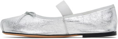 Oblačila Anine Bing ANINE BING Jolie Ballerina Flats Kovinski | A-14-10846-SLV1, 2
