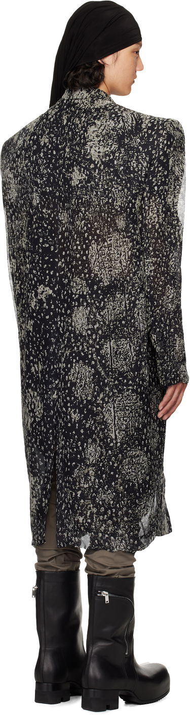 Plašči Rick Owens Rick Owens Hollywood Ricks Print Coat Črna | RU01E5931 SP1, 2