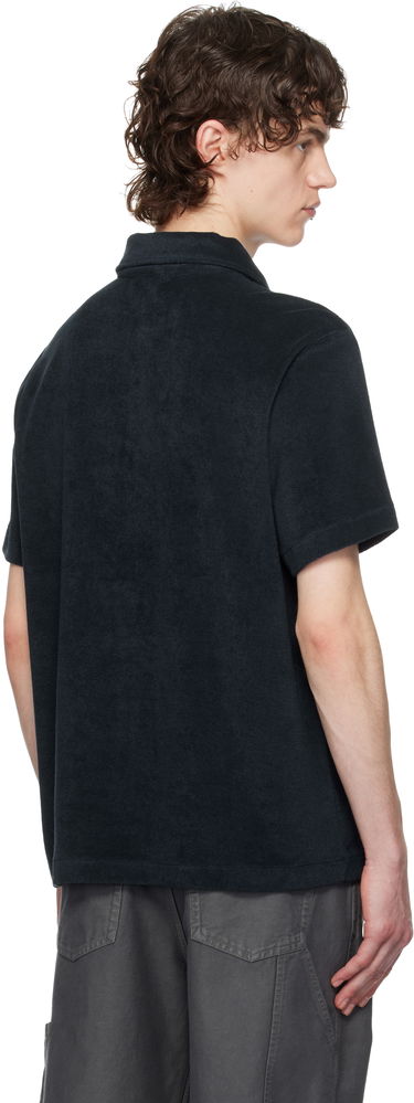 Srajce A.P.C. A.P.C. Nicolo Short Sleeve Button-Down Shirt Črna | COEWT-H26501, 2