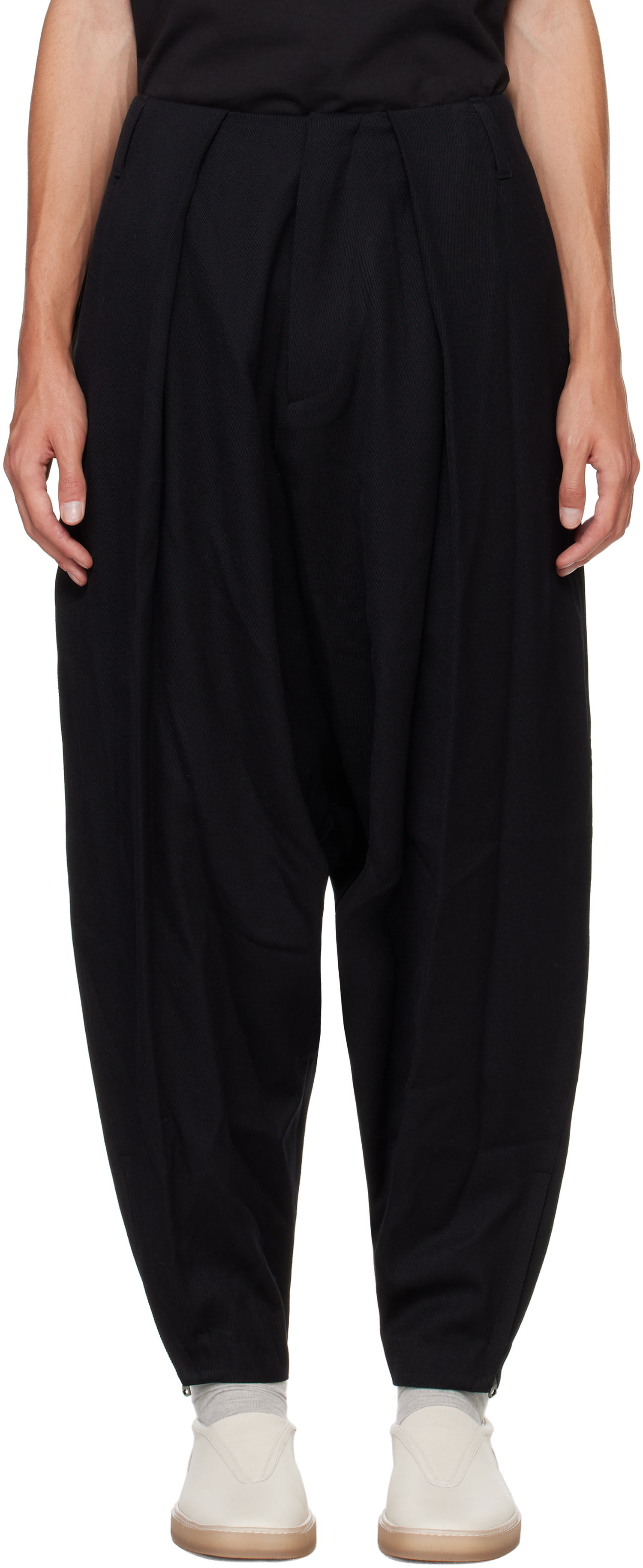 Hlače ADER ERROR Black Wide Leg Trousers Črna | BN01FWSA0201BK, 0