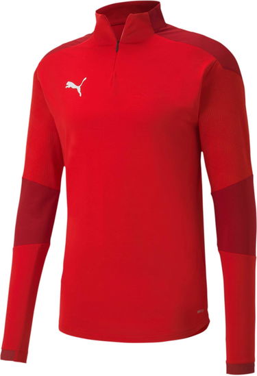 Pleteni pulover Puma Puma teamFINAL 21 Training 1/4 Zip Top Rdeča | 65647501, 0