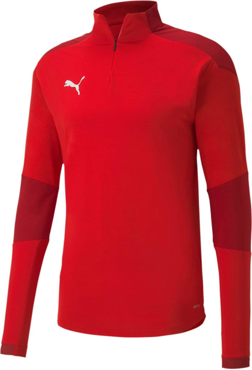 Pleteni pulover Puma Puma teamFINAL 21 Training 1/4 Zip Top Rdeča | 65647501