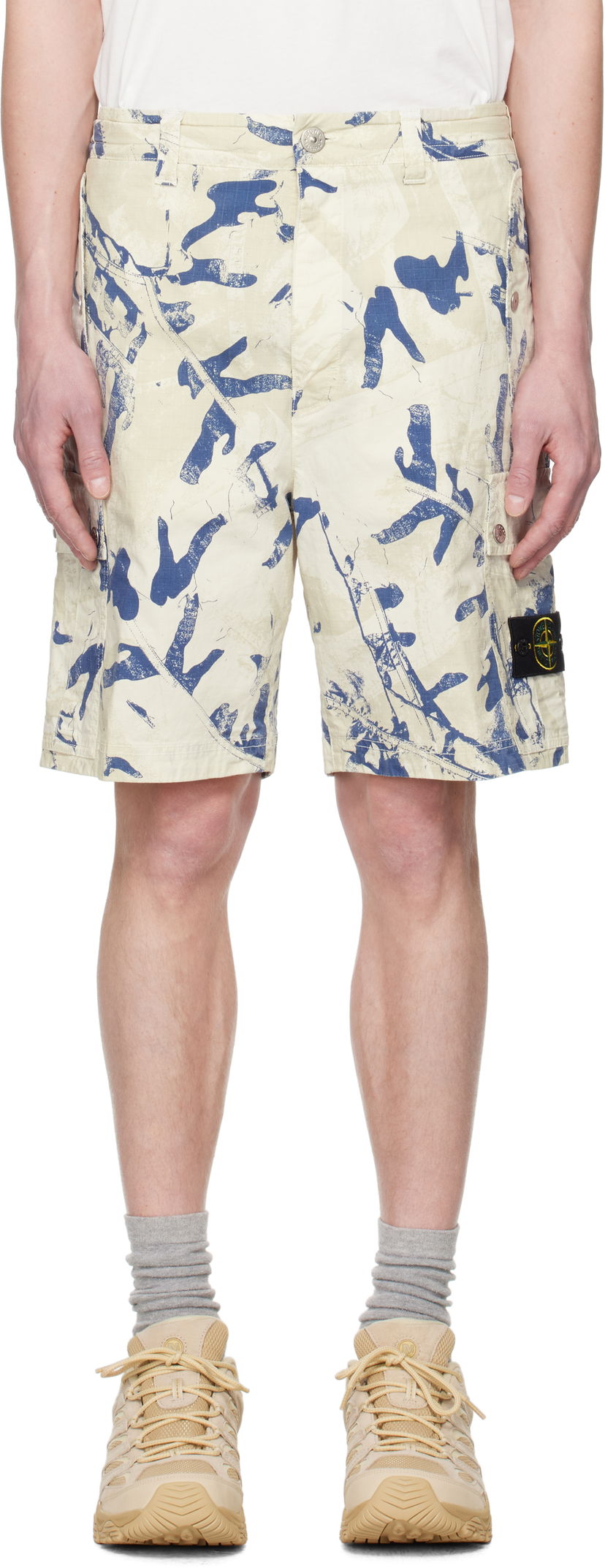 Kratke hlače Stone Island Stone Island Bermuda Comfort Cargo Shorts Bež | K1S15 L100004 S00E1