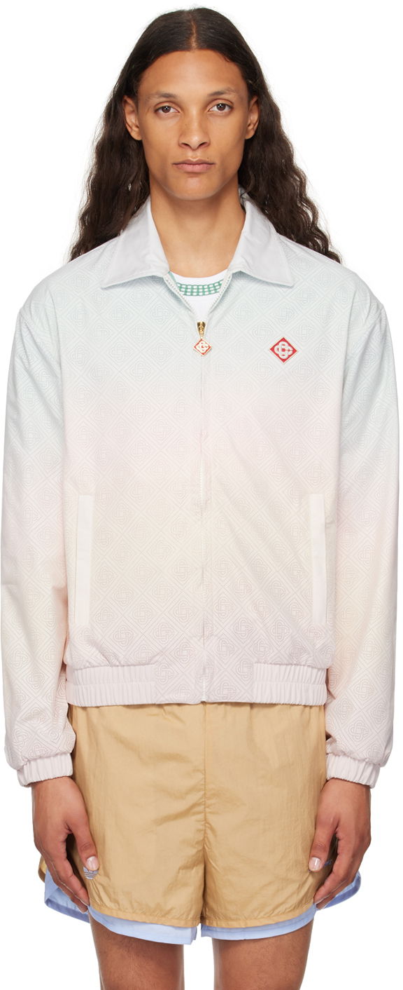 Vetrovka Casablanca Gradient Track Jacket Bela | MPF24-JK-293-01