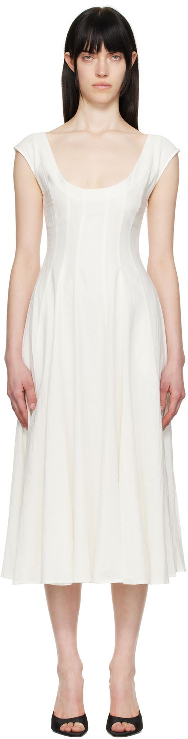 Obleke GUIZIO Guizio Leila Midi Dress Bela | P24404W085, 0