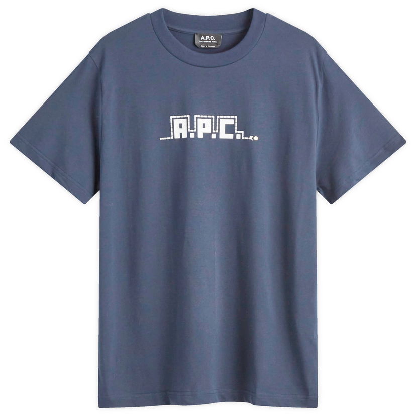 Majica A.P.C. Lunar New Year Snake Graphic T-Shirt Modra | COHBW-M26502-IAK