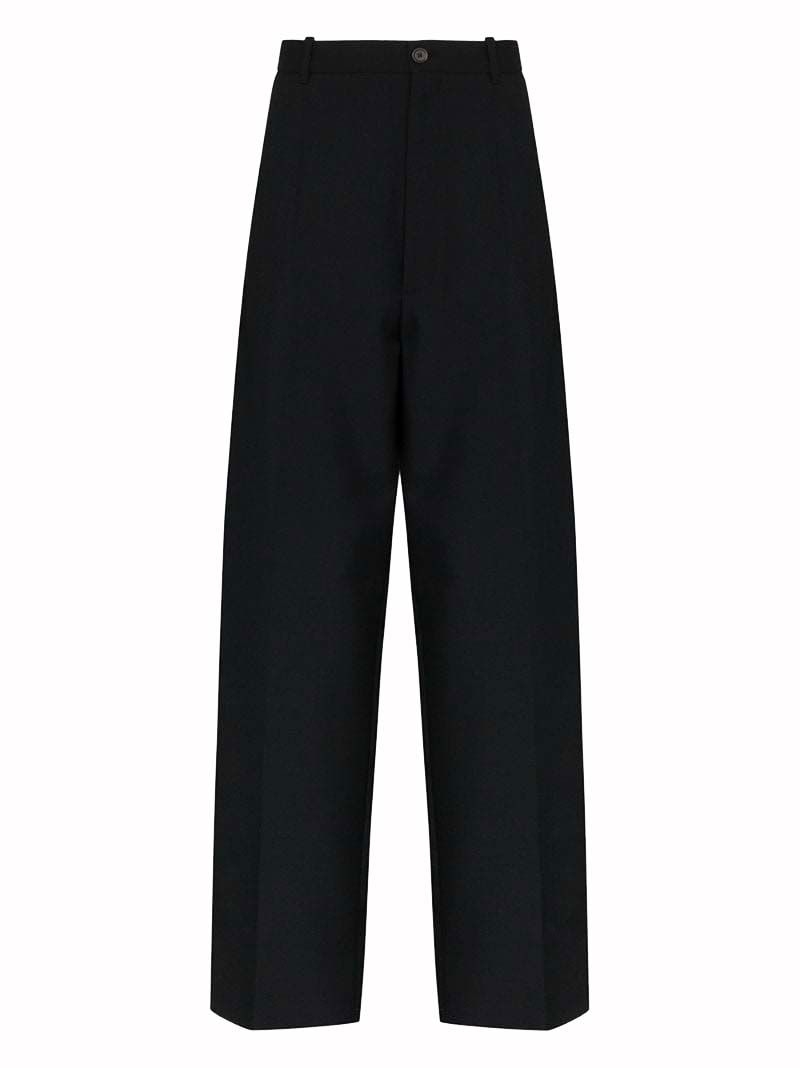 Hlače Balenciaga Loose Tailored Trousers Črna | 622229TXI171000