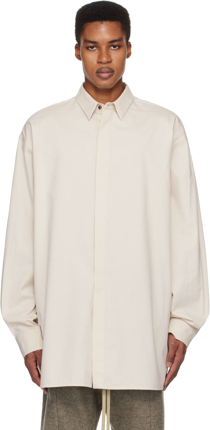 Srajce Fear of God Vented Button Up Shirt Bež | FG24FW50-1013OXF