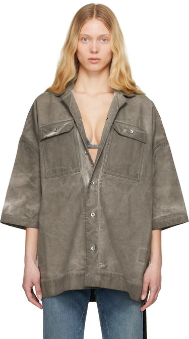Srajce Rick Owens Rick Owens DRKSHDW Hollywood Magnum Tommy Shirt Siva | DS01E3206 CVS, 0