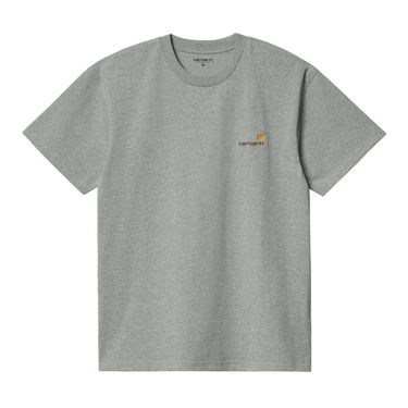 Majica Carhartt WIP S/S American Script T-Shirt "Grey Heather" Siva | I029956_V6_XX, 3