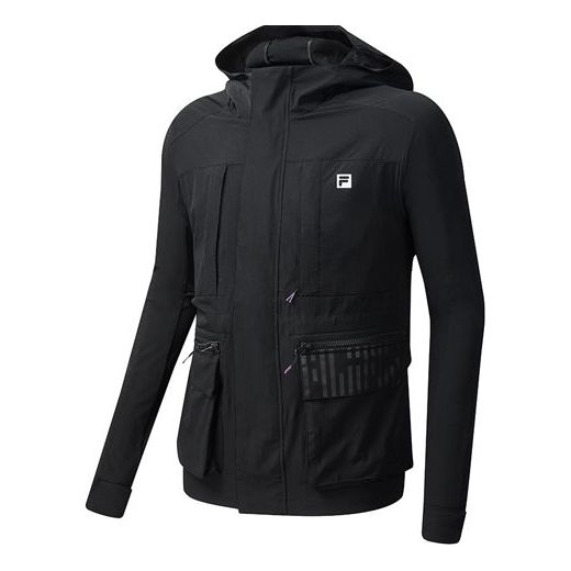 Vetrovka FILA Athletics Cargo Woven Jacket Črna | A11M031712F-BK