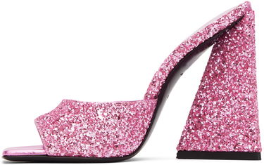 Modni dodatki The Attico Attico Devon Glitter Mules Roza | 232WS000 G001, 2