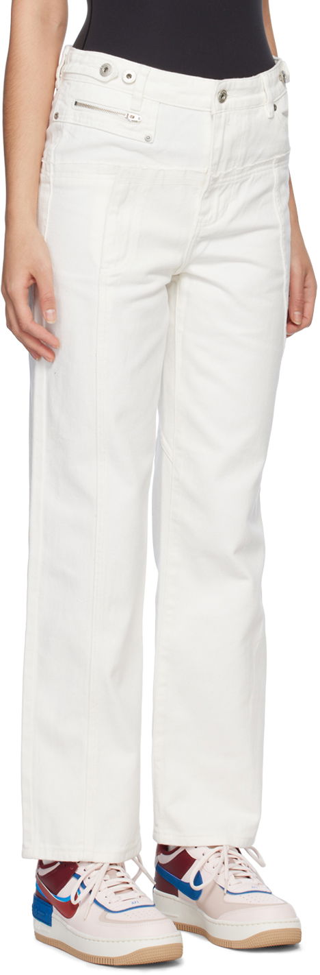 Kavbojke Feng Chen Wang Feng Chen Wang Deconstructed Jeans Bela | FUS15TR12, 1
