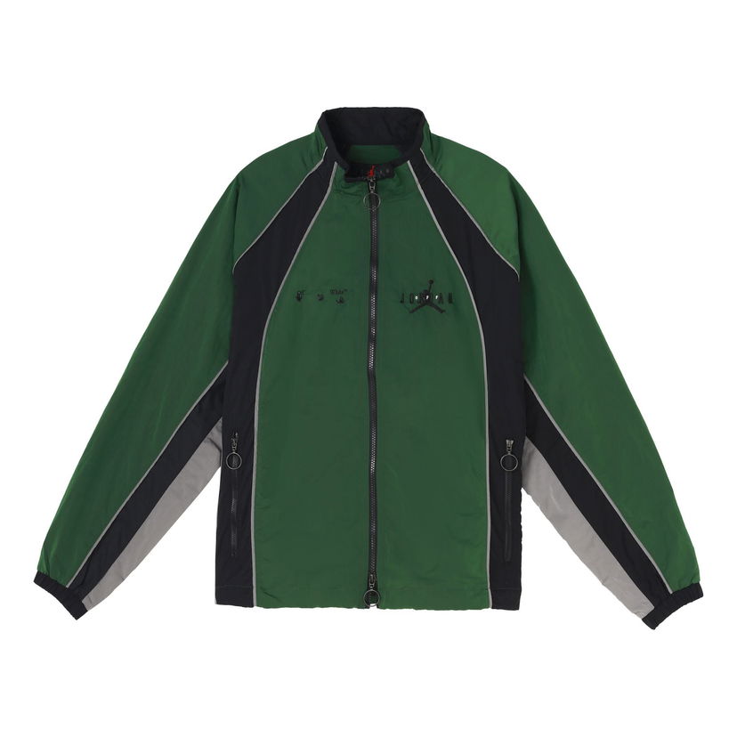 Vetrovka Jordan Off-White x Air Jordan Track Jacket Zelena | CV3503-361
