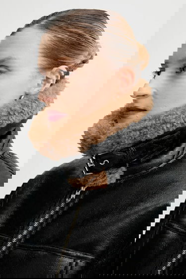 Jakna STAND STUDIO Kia Transitional Oversize Faux Fur Jacket Črna | 66575.9412, 4