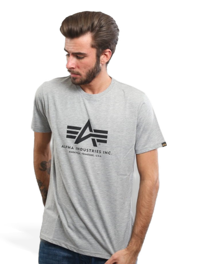Majica Alpha Industries Basic Tee Siva | 100501 / 17