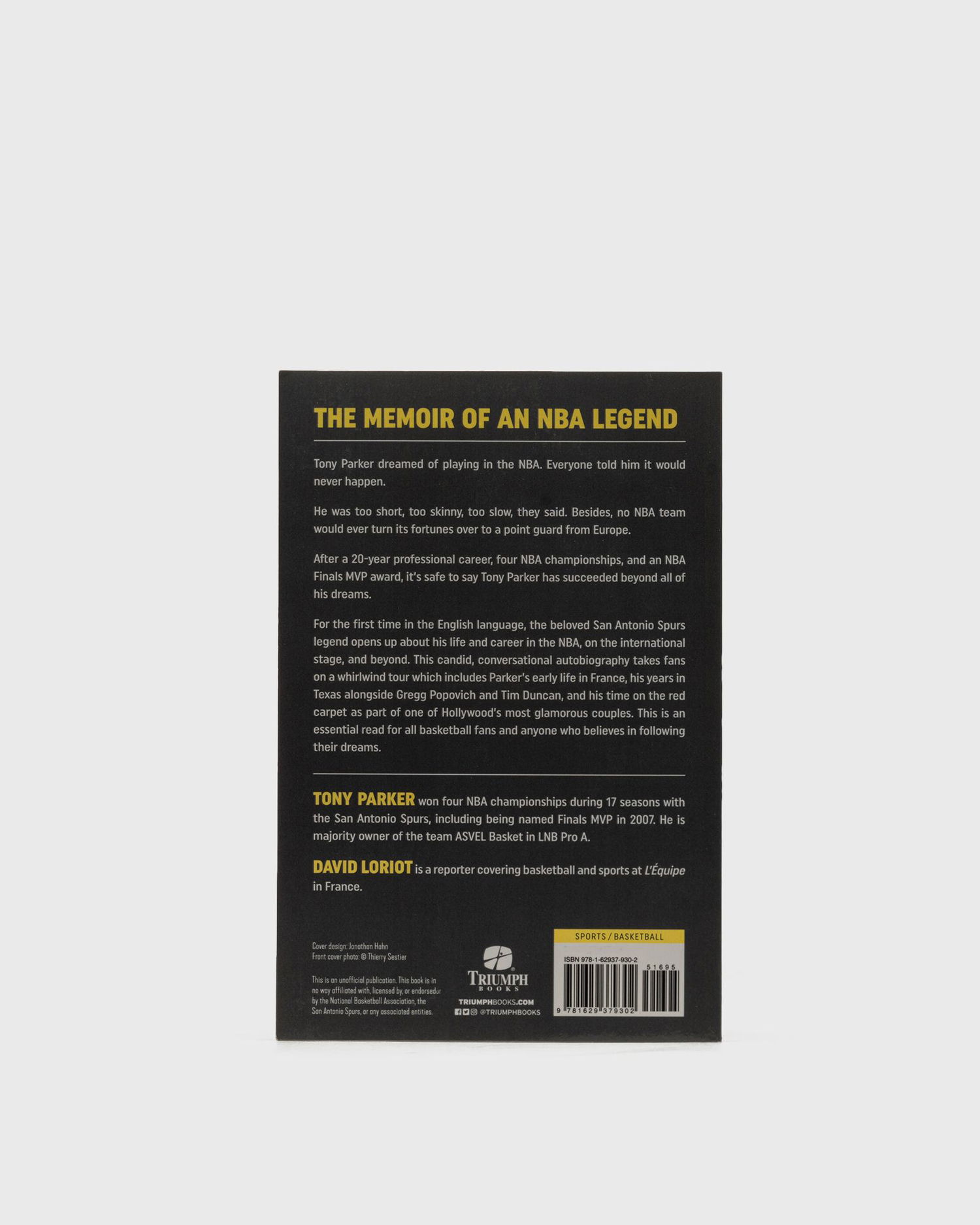 Knjige in revije gestalten Tony Parker: Beyond All Of My Dreams" By Tony Parker Črna | 9781629379302, 1