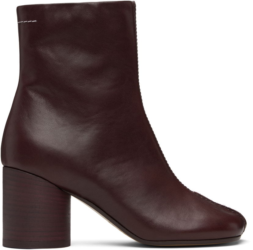 Superge in čevlji Maison Margiela MM6 Maison Margiela Anatomic Stitch Ankle Boots Bordo | S59WU0260 P5000