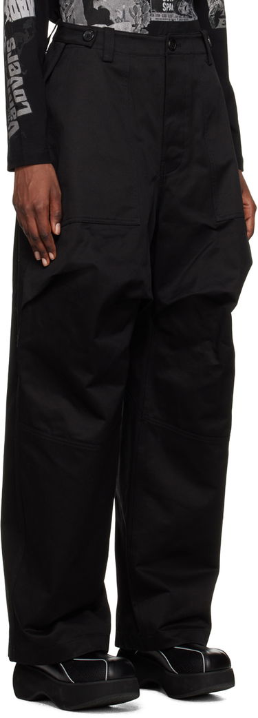 Cargo hlače We11done We11done Paneled Trousers Črna | WD-PT1-23-238-W-BK, 1