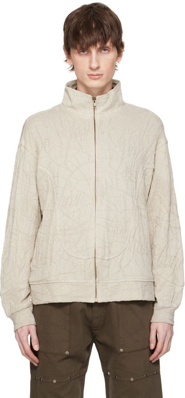 Pulover Serapis Serapis Knit Wave Track Jacket Bež | SS25_TJ_2, 0