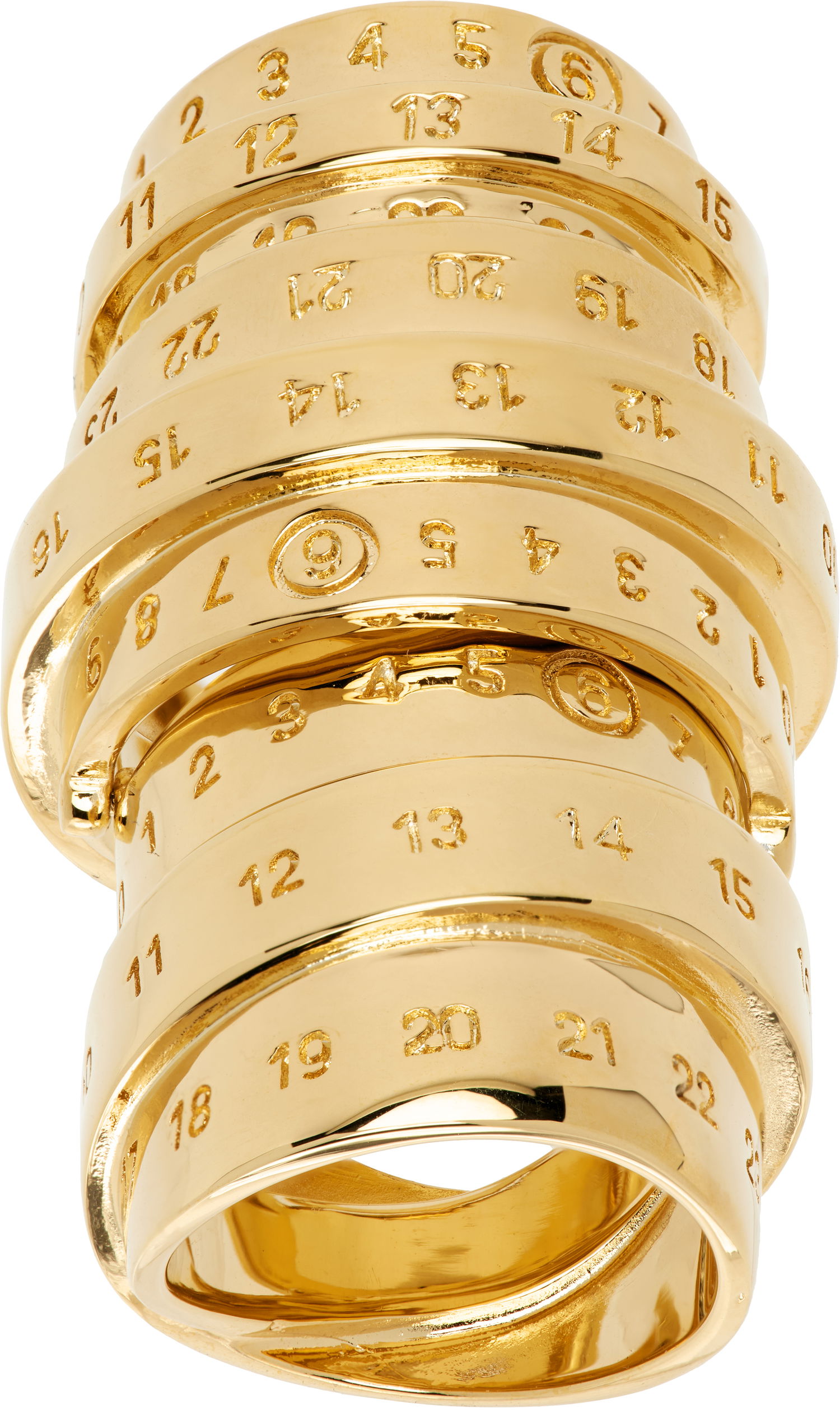 Prstan Maison Margiela MM6 Maison Margiela Numeric Spiral Ring Rumena | SM7UQ0090 P6627, 0