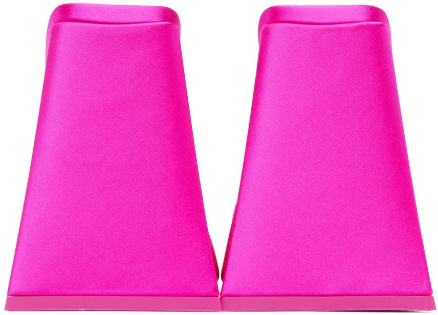 Oblačila The Attico Attico Devon Satin Mules Roza | 232WS000 V007, 1